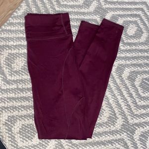 Fabletics burgundy leggings